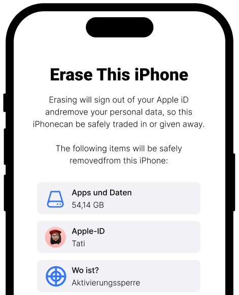 iPhone Reset Before Signing Out Apple ID