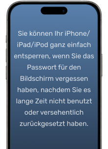 iPhone, iPad oder iPod bei vergessenem Bildschirm-Passcode einfach entsperren.