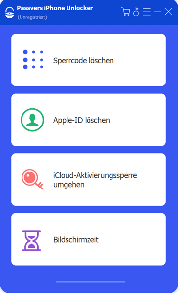 „Sperrcode l&ouml;schen“ w&auml;hlen