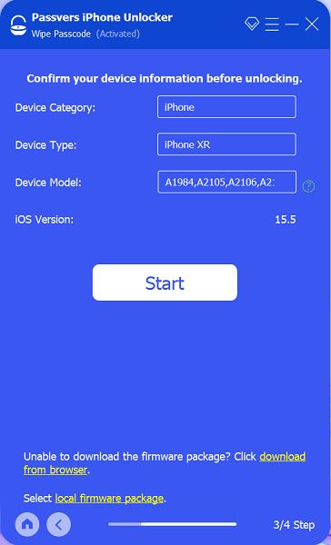 Confirm to unlock screen passcod