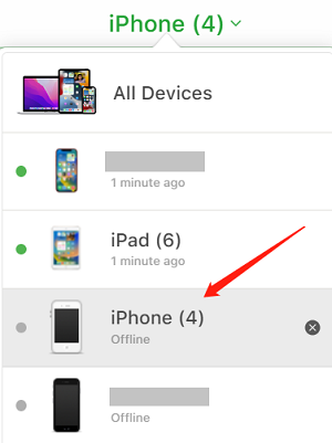 All Devices of Find My iPhone
