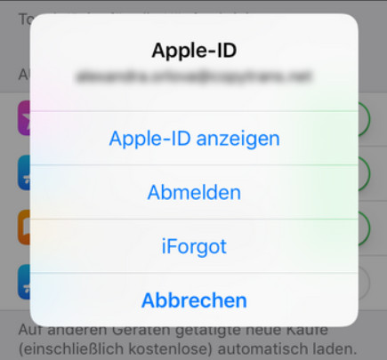Apple ID löschen iPhone