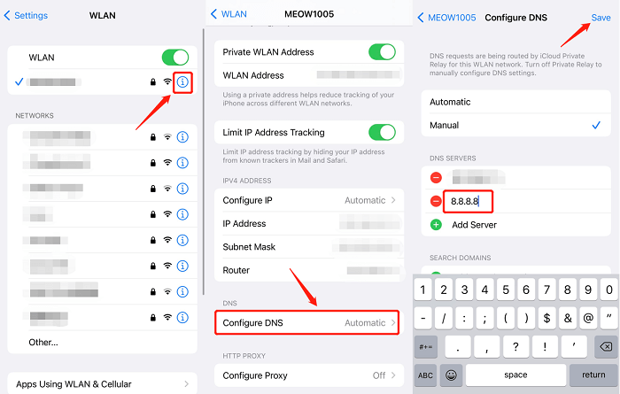 Change DNS Server to Google Public DNS