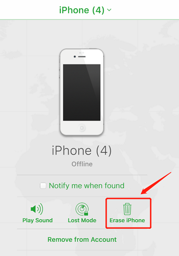 Erase iPhone Find My iPhone