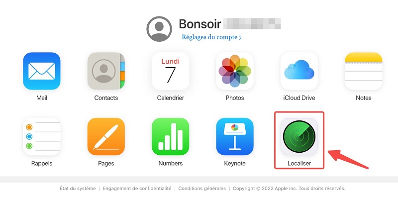 Localiser mon iPhone d'iCloud