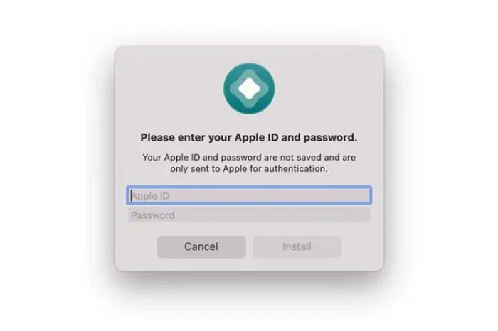 Install AltStore Enter Apple ID and Password
