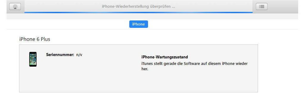 iPhone mit iTunes wiederherstellen