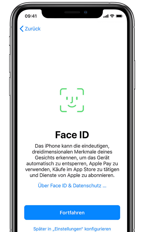 Face ID konfigurieren