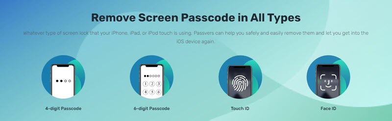 Remove iPhone Screen Passcodes of All Types