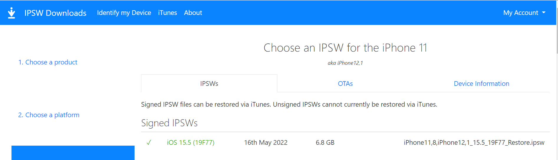 IPSWファイル クリック