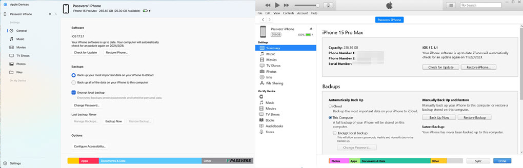 Apple Devices App VS iTunes