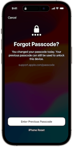 Reset Disabled iPhone with Old Passcode