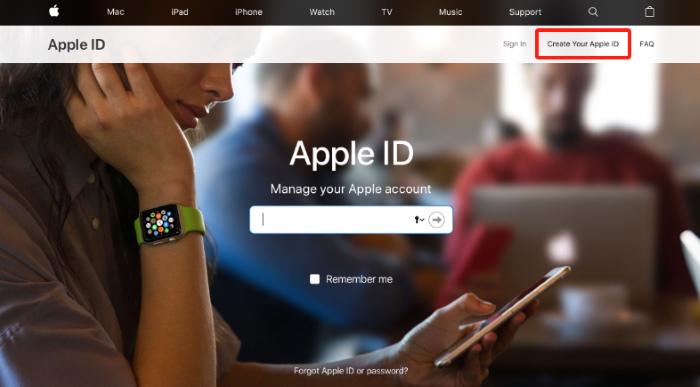 Create Apple ID on Browser