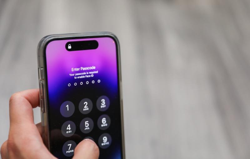 Enter Passcode to Enable Face ID Message
