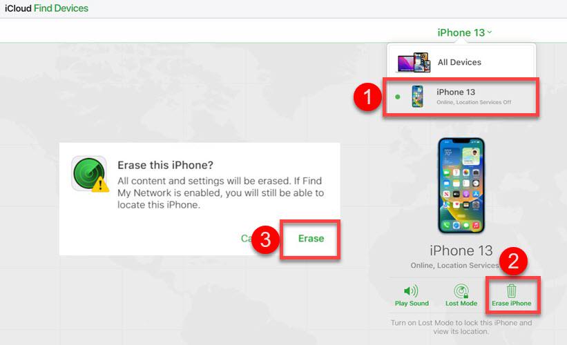 Fix iPhone Unavailable via iCloud