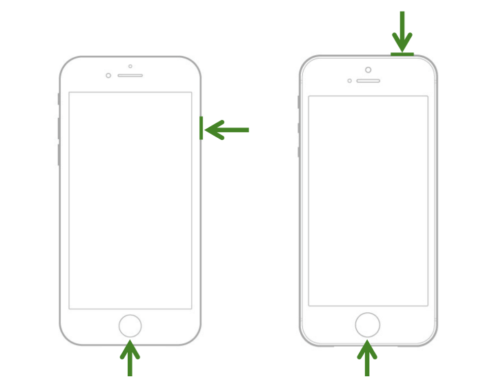 Force Restart iPhone 6 and Earlier iPhone