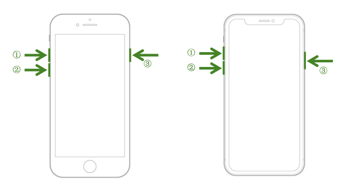 Force Restart iPhone 8 or later