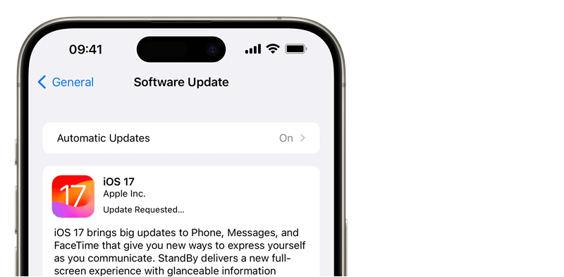 iPhone Update Requested