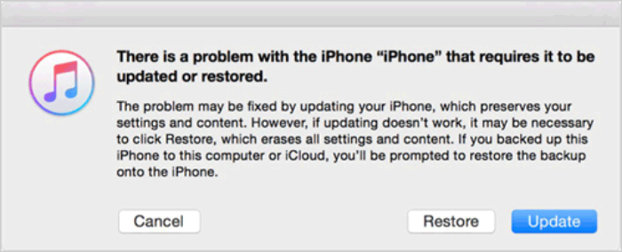 Restore iPhone without Update in Recovery Mode