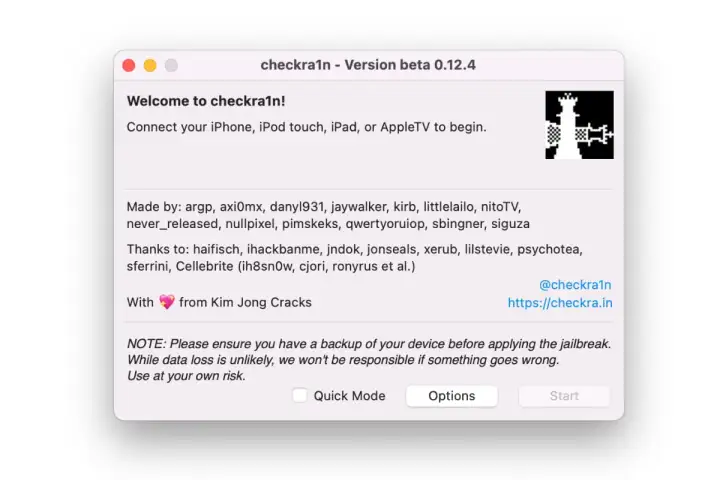 Checkra1n Mac 電腦版介面