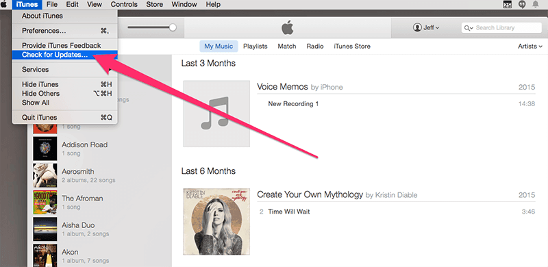 Update iTunes on Mac