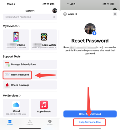 Reset Apple ID Password on Apple Support