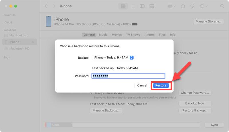 How to Restore iPhone without Update from iTunes Backup