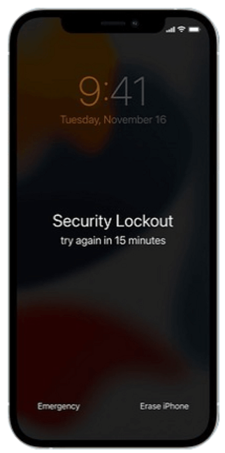Security Lockout on iPhone