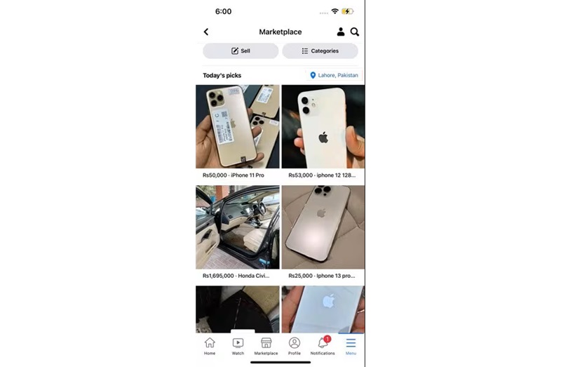 Sell iPhone on Facebook Marketplace