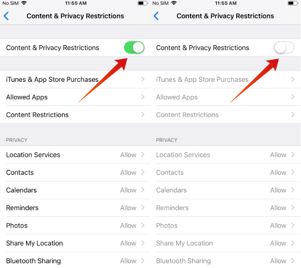 How to Turn Off iPhone Content and Privacy Restrictions